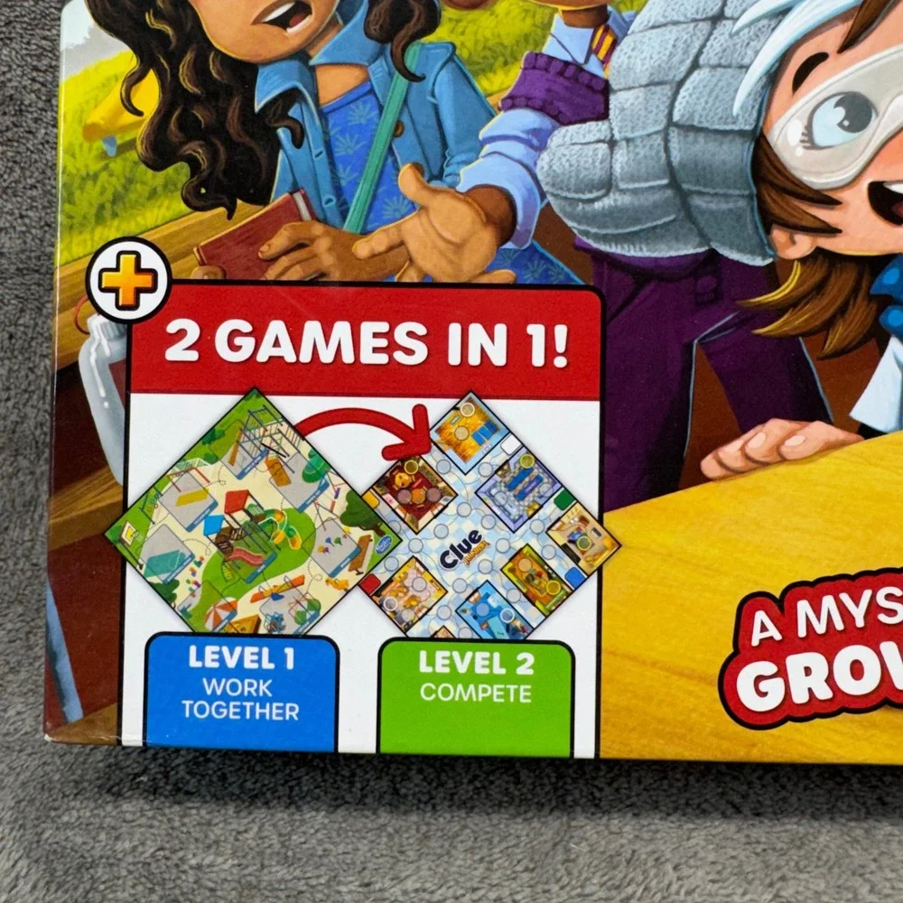 Clue Junior Board‎ Game Ages 4+ Double Sided Gameboard 2 Games in 1 Hasbro